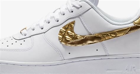 nike air force 1 groen goud